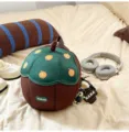 Mochila bonita para niños con forma de durian bolsa escolar de frutas para niños y niñas - Con Colgante / Café