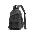 Schwarzer Gitter-Taktik-Rucksack, lässige Outdoor-Gorpcore-Brusttasche für Damen und Herren. - S / Schwarz