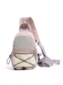 Color block sling backpack for women casual daily chest bag travel daypack fashion outdoor - S / Pink