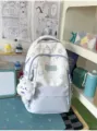 Χαριτωμένη κορεάτικη σχολική τσάντα πλάτης casual ελαφφιά για μαθητές καθημερινή χρήση - Μπλε (με Κρεμαστό)