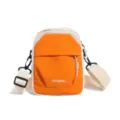Sac bandouliere telephone leger bloc de couleur loisirs sport plein air sac d'epaule petit - Orange