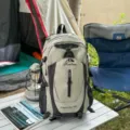 Sac à dos de randonnée étanche et léger 40L capacité sac de voyage pour le plein air - Gris