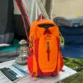 Sac à dos de randonnée orange 40L étanche sport double épaule voyage sac à dos. - Orange