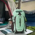 Waterproof 40L Hiking Backpack Mint Green Camping Rucksack for Outdoor Travel Sports - Green