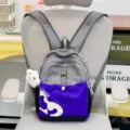 Freizeitreise Rucksack leicht Outdoor Wandern Student Rucksack grau und lila Variante - Mit Anhänger / S / Blau