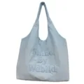Γαλάζια τσάντα ώμου tote, μεγάλη χωρητικότητα casual ελαφριά αδιάβροχη τσάντα στυλ. - Μπλε