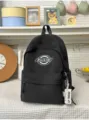 Schwarzer grosser Kapazitaet Student Rucksack stilvolle Freizeit Schultasche mit Tasche - Mit Anhänger / Schwarz