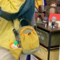 Lichte outdoor vrijetijds- en bergwandelen-telefoontas met stijlvol kleurblokdesign voor dames. - Met Charm / Groen