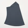 Women crystal linen instant slip-on hijab solid color sun protection neck guard headscarf - 48*36 / Marl Grey