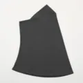 Dark grey solid hijab underscarf for women, comfortable head cover for outdoor daily use. - 48*36 / Dark Gray