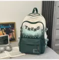 Sac a dos decontracte minimaliste degrade grande capacite ecole voyage tendance vert - Vert (Sans Pendentif)