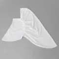 Berretto Hijab Elastico Monocolore Arricciato Lato Copricapo Musulmana Protezione Collo - 70*60 / Bianco