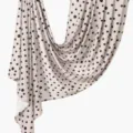 Women soft beige polka dot scarf stylish casual headscarf lightweight shawl hijab variant - 180*70cm / Pink Khaki