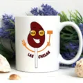 White ceramic coffee mug featuring a cute cartoon design, ideal for office and daily home use. - 301-400ml / Style 2