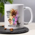 Funny mom coffee mug ceramic cup cute cartoon illustration sarcastic novelty gift office 11oz - 301-400ml / Style 2
