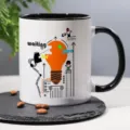 Creatieve keramische mok met gloeilampontwerp, zwarte handgreep voor kantoor en thuis. - Stijl 7