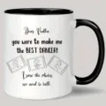 Funny quote ceramic coffee mug with black handle, perfect for office and daily use. - 301-400ml / Style 6