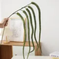 Artificial hanging plant cascading green foliage for home wedding decor floral arrangement. - Green