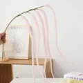 Artificial pink hanging flower branch silk weeping floral vine for wedding home decor. - Pink