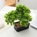 Artificial bonsai tree small fake plant potted for home indoor desk office table decor. - Beauty Pine