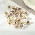 Künstliche Mini-Seidenblumen Köpfe Detail für DIY Haarschmuck, Kleidung Dekoration und Geschenke. - Lila