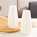 Weisse keramik origami vase moderne minimalistische tisch blumen deko wohnaccessoire - Vase mit vertikalem Rautenmuster
