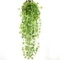 Details of artificial hanging plant vine leaves, perfect for indoor wall and ceiling decor. - Begonia Leaf