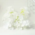 Artificial white hydrangea flower heads for DIY crafts, wedding decor and gift boxes. - White