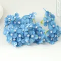 Blue artificial hydrangea flower heads for DIY crafts, floral decor and gift box decoration. - Dark Blue