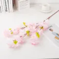 Artificial cherry blossom branch fake flowers for home living room wedding decoration pink floral decor - Light Pink