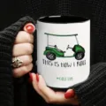 Taza de café de cerámica con diseño de carrito de golf, ideal para la oficina o uso diario. - Estilo 9