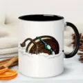 Taza de café de cerámica con divertido diseño de galleta Oreo nadando, ideal para la oficina. - Estilo 8