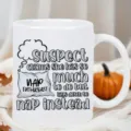 Tazza da caffe in ceramica bianca con stampa divertente, ideale per ufficio e uso quotidiano. - Stile Inglese Divertente