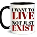 Clásica taza de café de cerámica con diseño de cita inspiradora para la oficina diaria. - Eslogan en inglés