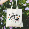 Borsa shopper in tela casual con stampa Vegas, elegante e resistente per shopping e viaggi. - 42cm*35cm / Stile 8