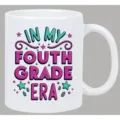 Custom printed white ceramic coffee mug detail, perfect for office use and daily drinkware. - 301-400ml / Style 3