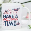 Witte keramische koffiemok met vlinderontwerp, ideaal voor kantoor en dagelijks gebruik thuis. - Stijl 3