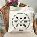 Borsa shopper in tela con stampa divertente, comoda borsa pratica per tutti i giorni. - Modello 5