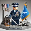 Military building blocks set US Air Force soldier action figure toy with fighter jet base - Military Building Block 4