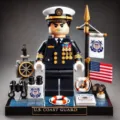 US Coast Guard military building block action figure toy set with base and accessories detail - Military Building Block 5