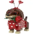 Valentine Corgi Dog Building Blocks Toy Cute Heart Glasses Red Rose Brick Toy Gift for Kids - Valentine Dachshund