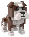 Cute bulldog building block toy, plastic brick assembly model for creative play and decor. - English Bulldog