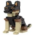 German shepherd building blocks toy, compatible brick animal figure model for kids and adults - Police Dog
