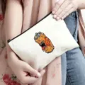 Segeltuch Reißverschlusstasche mit lustigem Monster Getränk Design, tragbare Make-up Tasche. - 22cm*17cm / Stil 1