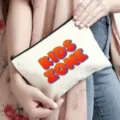 Canvas Reißverschluss Kosmetiktasche mit Buchstaben Druck, kompakte Aufbewahrungstasche. - Stil 13