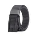 Ceinture en toile de nylon gris foncé pour homme avec boucle automatique en alliage. - 3018 Gris