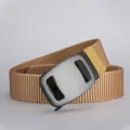 Ceinture Toile Kaki Homme Boucle Automatique Alliage Nylon Tressée Modèle Variation - 3019 kaki