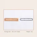 Sello de goma de madera vintage con borde, tira larga retro scrapbooking manualidades art - Huellas / 65x14mm