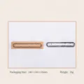 Sello de madera con diseño rectangular arqueado, tamaño 65x14mm, ideal para agendas. - Arco