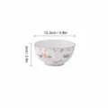 Bol en Céramique Motif de Fleur de Lotus 4.5 Pouces Bol à Soupe de Riz pour Cuisine - Bol lotus 4,5 pouces - Explosion de couleurs